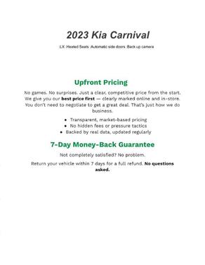 2023 Kia Carnival LX