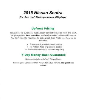 2015 Nissan Sentra SV