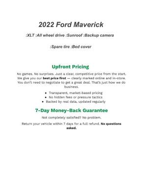 2022 Ford Maverick XLT