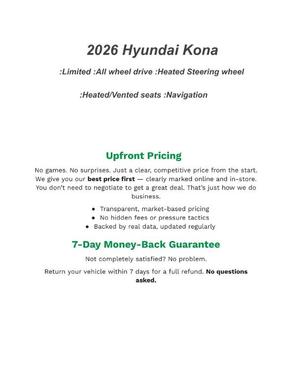 2026 Hyundai KONA Limited