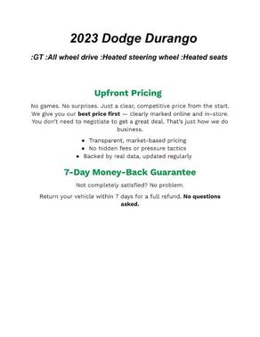 2023 Dodge Durango GT