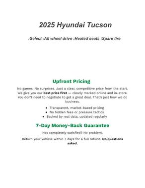 2025 Hyundai TUCSON SEL