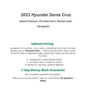 2023 Hyundai SANTA CRUZ 2.5T SEL Premium