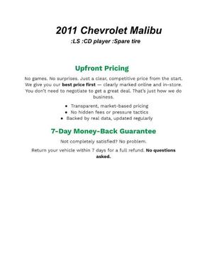 2011 Chevrolet Malibu LS