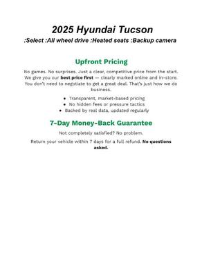 2025 Hyundai TUCSON SEL