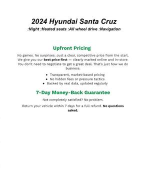 2024 Hyundai SANTA CRUZ 2.5T NIGHT