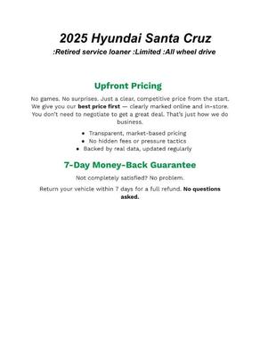 2025 Hyundai SANTA CRUZ Limited