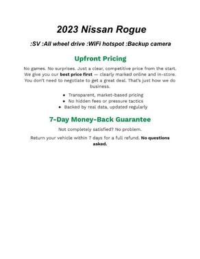 2023 Nissan Rogue SV