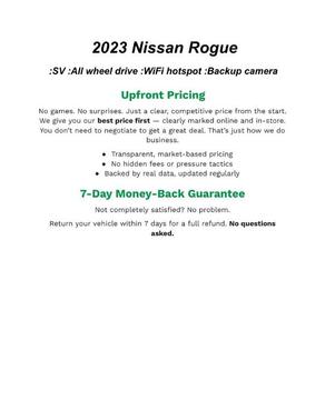 2023 Nissan Rogue SV
