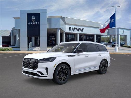 pristine white metallic tri-coat 2026 Lincoln Aviator Black Label AWD