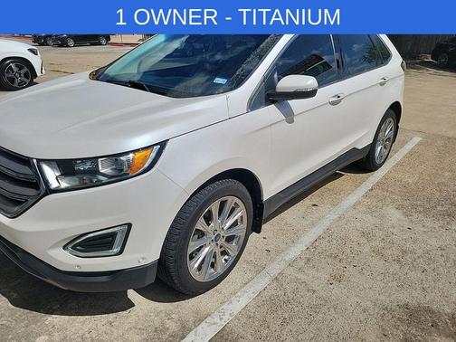 White Platinum 2018 Ford Edge Titanium