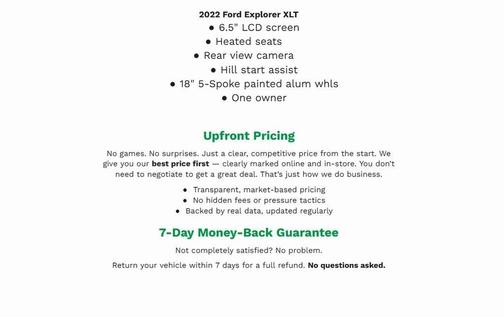 2022 Ford Explorer XLT