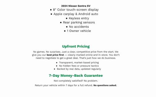 2024 Nissan Sentra SV