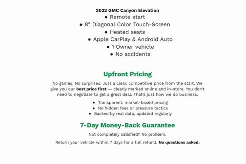 2022 GMC Canyon Elevation