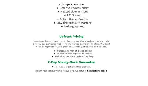 Slate Metallic 2018 Toyota Corolla SE