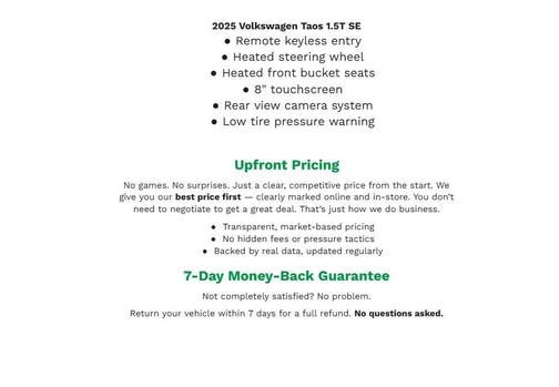 2025 Volkswagen Taos 1.5T SE