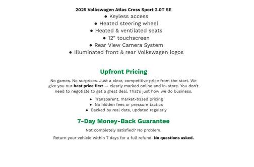 2025 Volkswagen Atlas Cross Sport 2.0T SE w/Technology 4MOTION