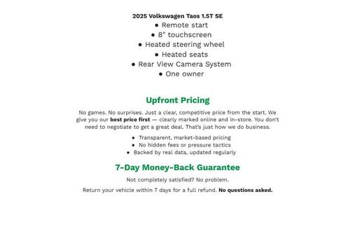2025 Volkswagen Taos 1.5T SE