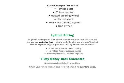 2025 Volkswagen Taos 1.5T SE