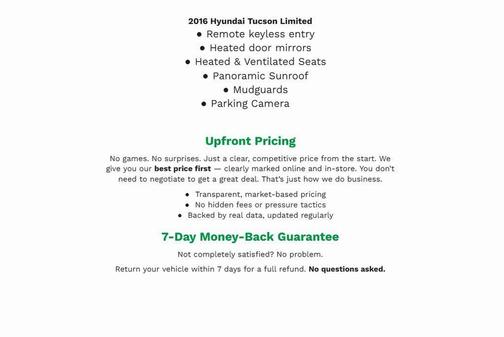 2016 Hyundai TUCSON Limited