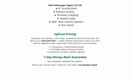 2023 Volkswagen Tiguan 2.0T SE 4MOTION