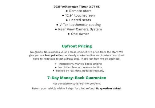 2025 Volkswagen Tiguan 2.0T SE 4MOTION