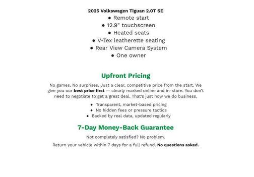 2025 Volkswagen Tiguan 2.0T SE 4MOTION