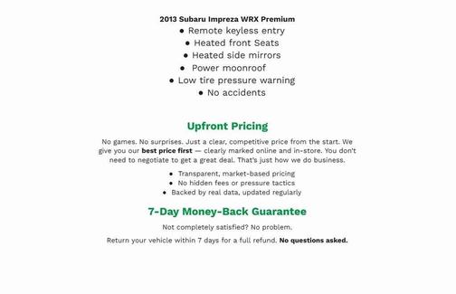 2013 Subaru Impreza WRX Premium