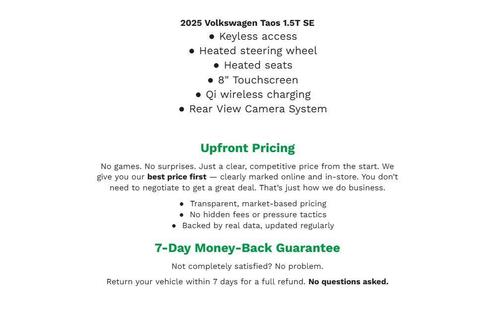 GRAY 2025 Volkswagen Taos 1.5T SE