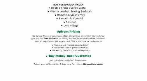 2018 Volkswagen Tiguan 2.0T SEL