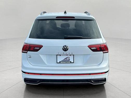 Opal White Pearl 2023 Volkswagen Tiguan 2.0T SE R-Line Black