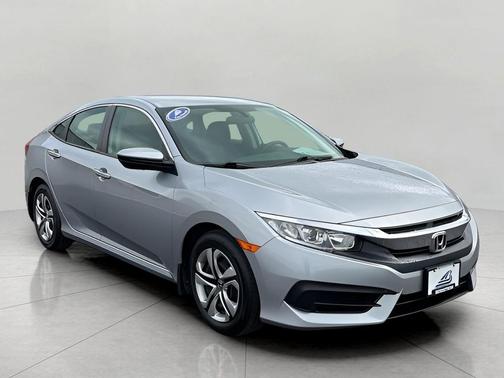 Modern Steel Metallic 2018 Honda Civic LX
