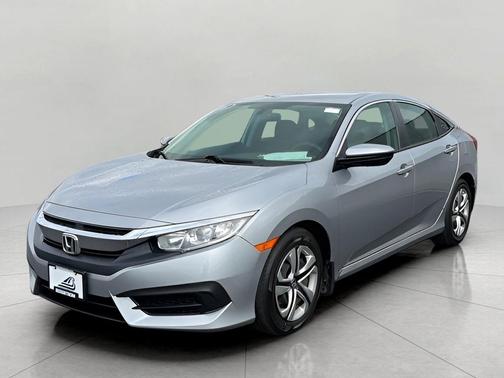 Modern Steel Metallic 2018 Honda Civic LX