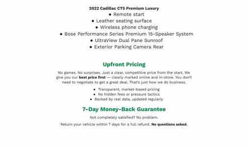 2022 Cadillac CT5 Premium Luxury