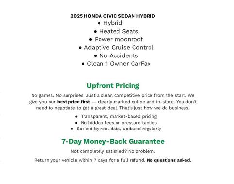 2025 Honda Civic Hybrid Base