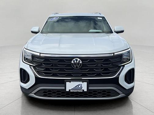 Pure White 2025 Volkswagen Atlas Cross Sport 2.0T SE w/Technology 4MOTION