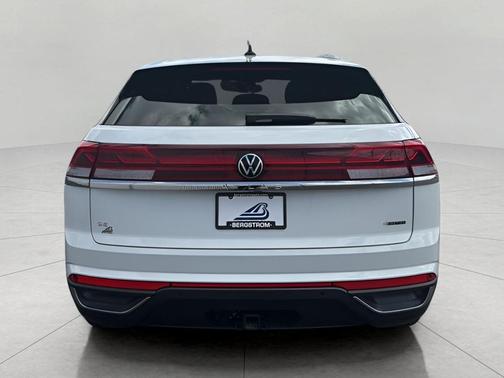 Pure White 2025 Volkswagen Atlas Cross Sport 2.0T SE w/Technology 4MOTION