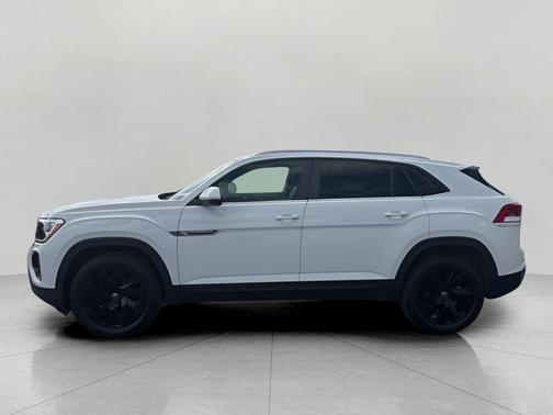 Pure White 2025 Volkswagen Atlas Cross Sport 2.0T SE w/Technology 4MOTION