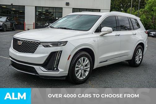 Crystal White Tri-Coat 2021 Cadillac XT6 Luxury FWD