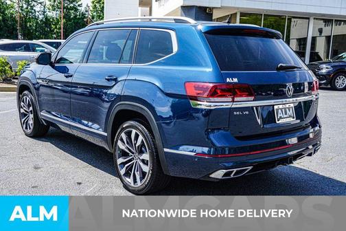 Tourmaline Blue Metallic 2022 Volkswagen Atlas 3.6L SEL Premium R-Line