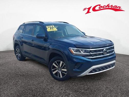 Tourmaline Blue Metallic 2022 Volkswagen Atlas 2.0T SE