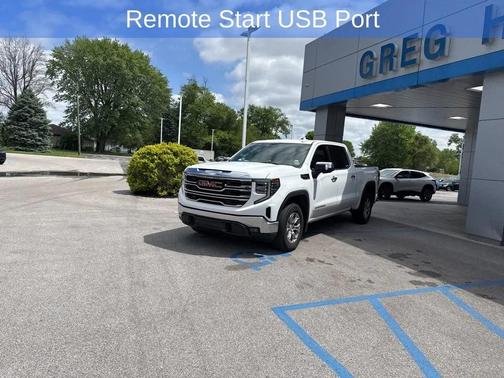 Summit White 2025 GMC Sierra 1500 SLT