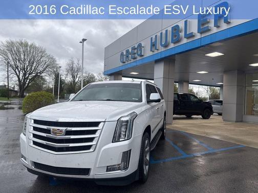 Crystal White Tricoat 2016 Cadillac Escalade ESV Luxury