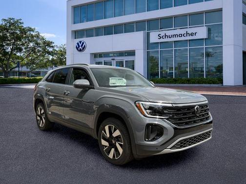 Pure Gray 2026 Volkswagen Atlas Cross Sport 2.0T SE W/TECHNOLOGY