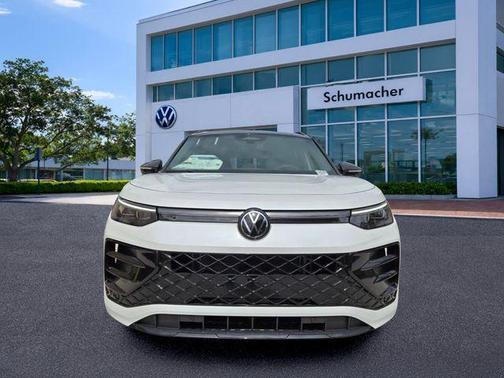 Opal White W/Deep Black Roof 2026 Volkswagen Tiguan 2.0T SE R-Line Black