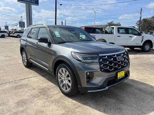 Gray 2026 Ford Explorer Platinum