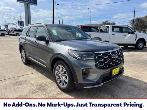 Gray Metallic 2026 Ford Explorer Platinum