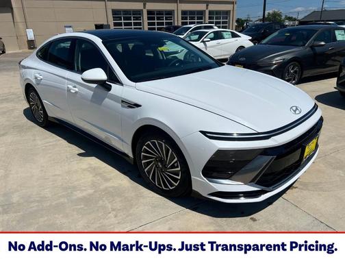 White 2026 Hyundai SONATA Hybrid SEL