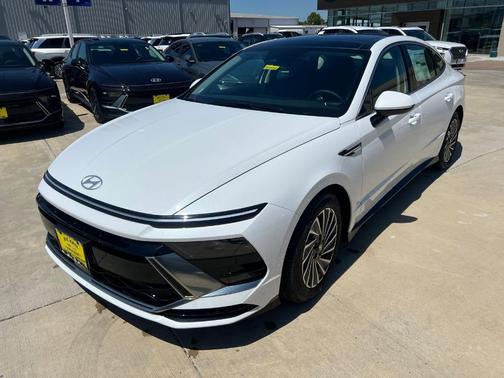 White 2026 Hyundai SONATA Hybrid SEL