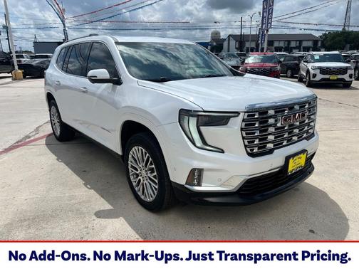 White Frost Tri-Coat 2024 GMC Acadia Denali